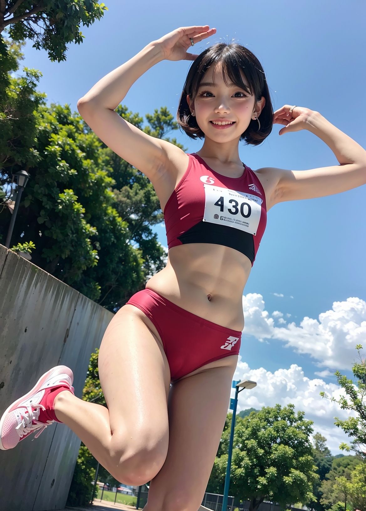 サンプル画像3:美人アスリート陸上ブルマと露出(フェティシズム) [d_282623]