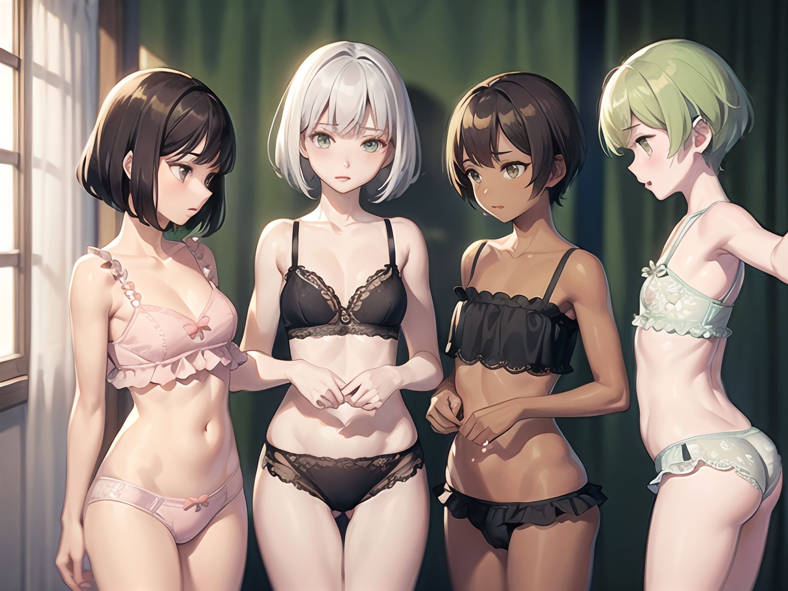 サンプル画像6:【AI生成】下着少女CG集vol.2(凡人亭) [d_282680]