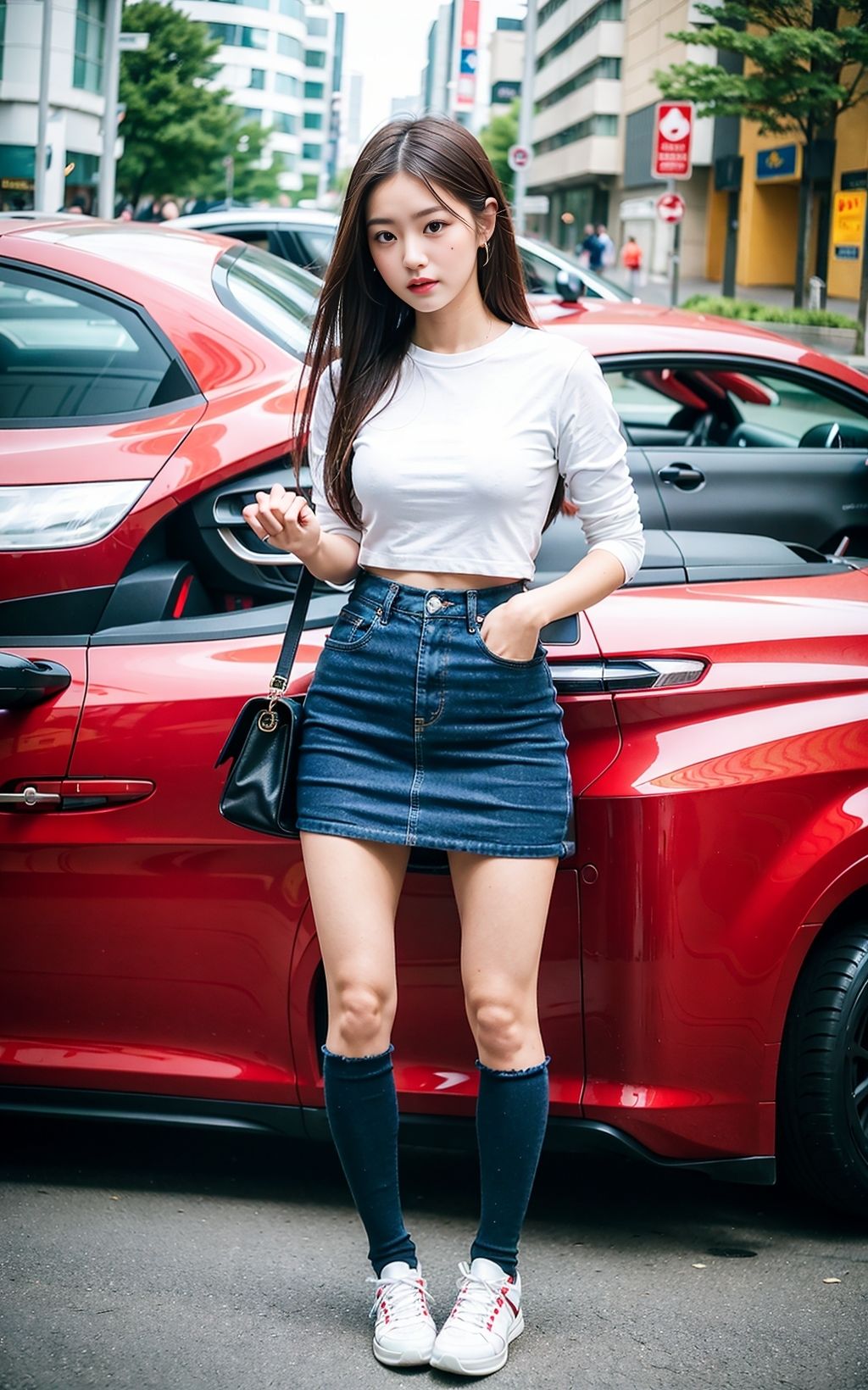 サンプル画像2:女性の輝き、街の躍動 251枚 ［AI美人写真集］(AI世界出版社) [d_282870]