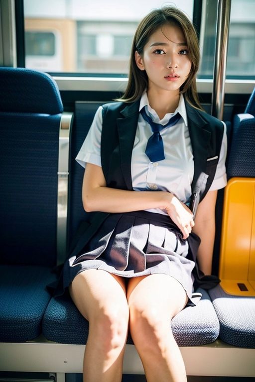 サンプル画像1:【スマホ用】電車の向かい席1(★マイナーフェチ★の殿堂) [d_282880]