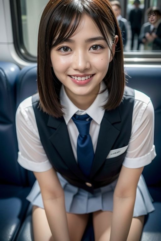 サンプル画像2:【スマホ用】電車の向かい席1(★マイナーフェチ★の殿堂) [d_282880]