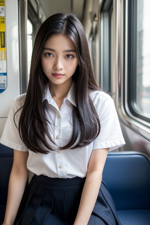 サンプル画像3:【スマホ用】電車の向かい席1(★マイナーフェチ★の殿堂) [d_282880]