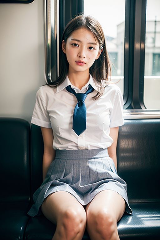 サンプル画像4:【スマホ用】電車の向かい席1(★マイナーフェチ★の殿堂) [d_282880]