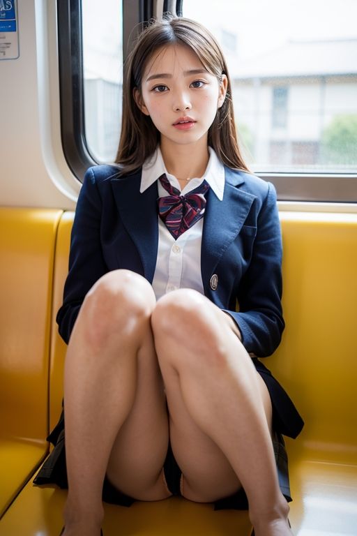 サンプル画像5:【スマホ用】電車の向かい席1(★マイナーフェチ★の殿堂) [d_282880]