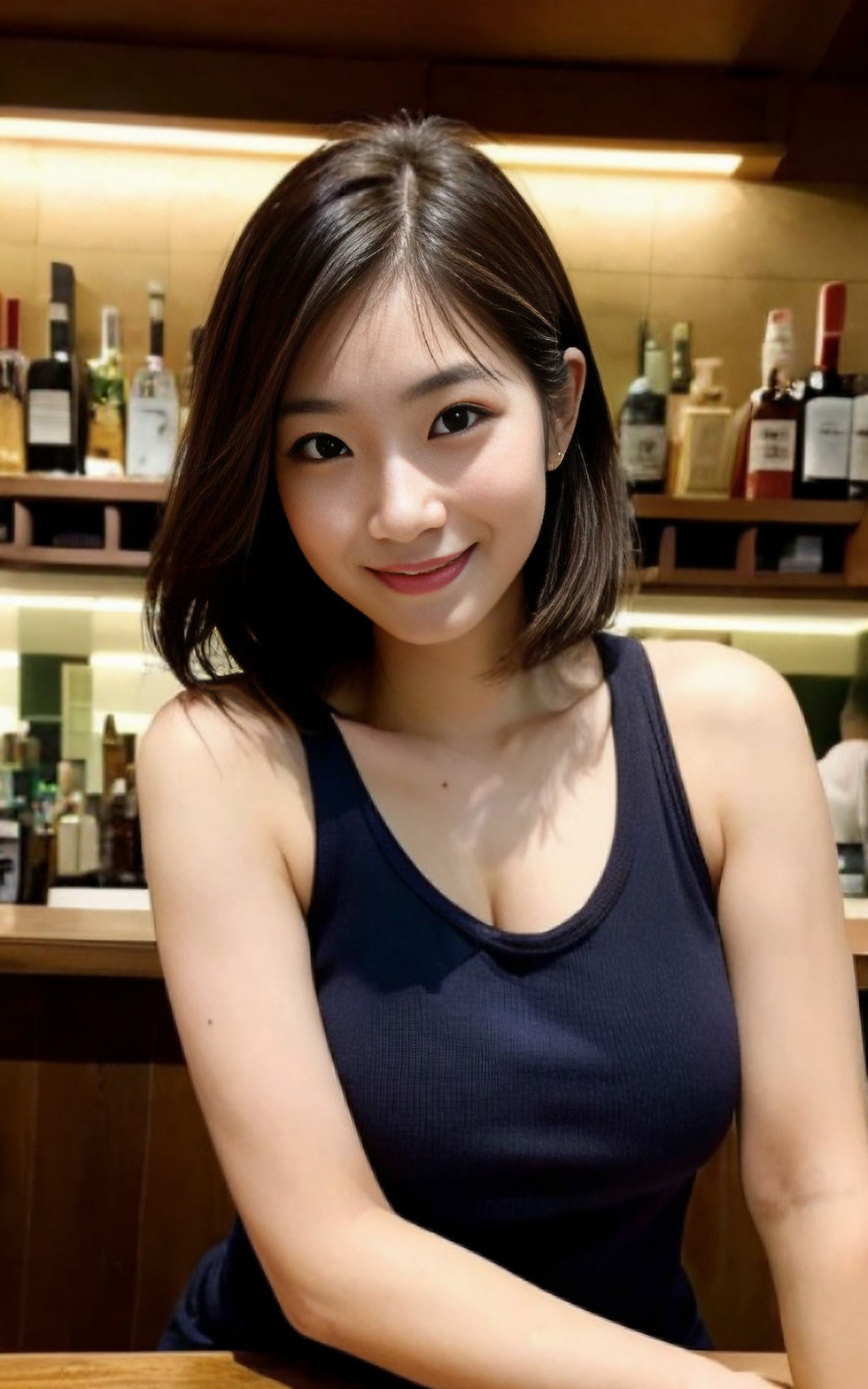 サンプル画像4:会員制バーの実態(AIグラビア図書館) [d_283077]