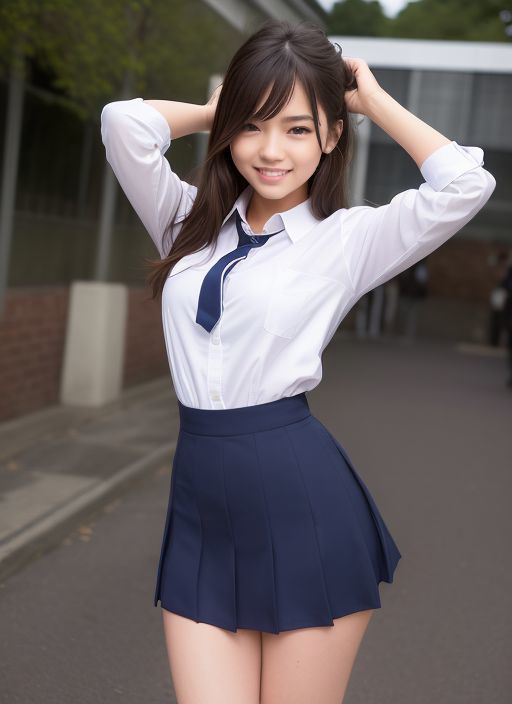 サンプル画像1:えちえちお姉さんの制服コス AI学園の1日に密着！(AI-ryoo) [d_283137]