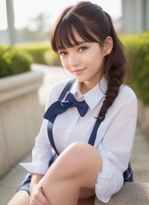 サンプル画像3:えちえちお姉さんの制服コス AI学園の1日に密着！(AI-ryoo) [d_283137]