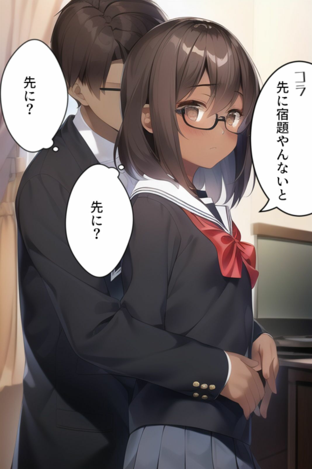 サンプル画像5:真面目な委員長はエッチもマジメ(褐色眼鏡工房) [d_283185]