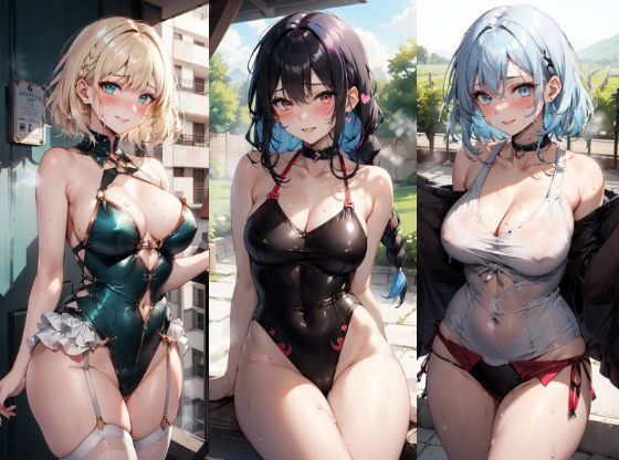 サンプル画像1:常夏のお姉さんたち(みーも工房) [d_283206]