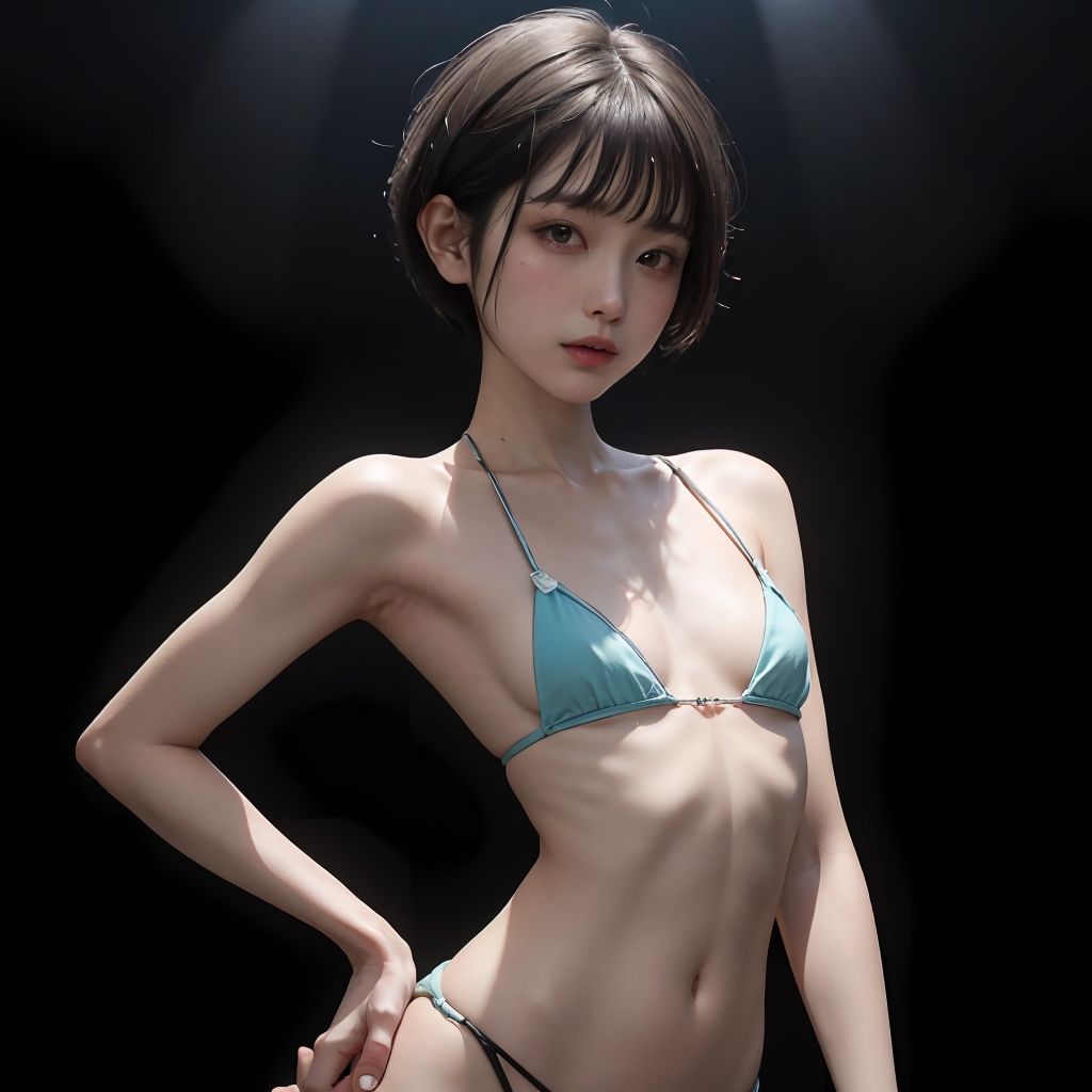 サンプル画像4:ショートカット美女コレクション(川瀬と遊園地) [d_283240]