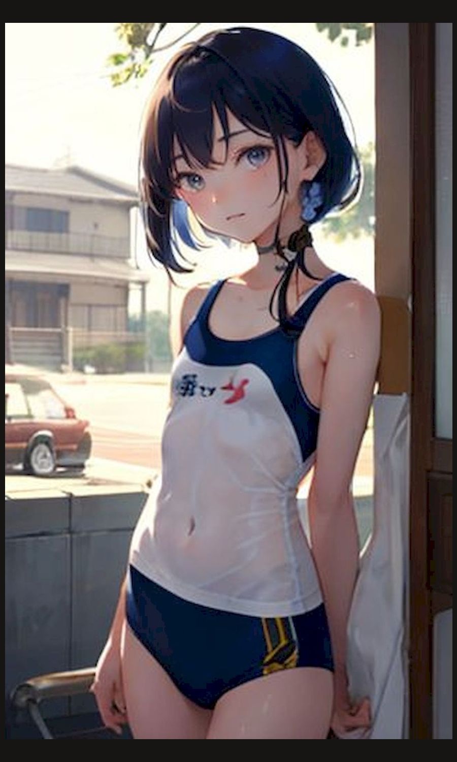 サンプル画像3:AI画像生成イラスト集「16時の告白『わたしのこと、好き？』（画像は商用利用可！）」(kojirom画像生成所) [d_283299]