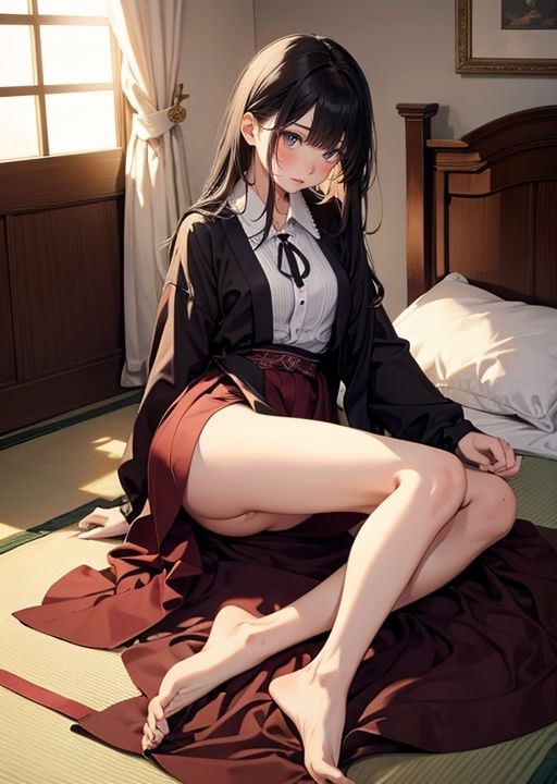 サンプル画像3:【AIイラスト集】脱ぎかけCollection(AILAB) [d_283382]