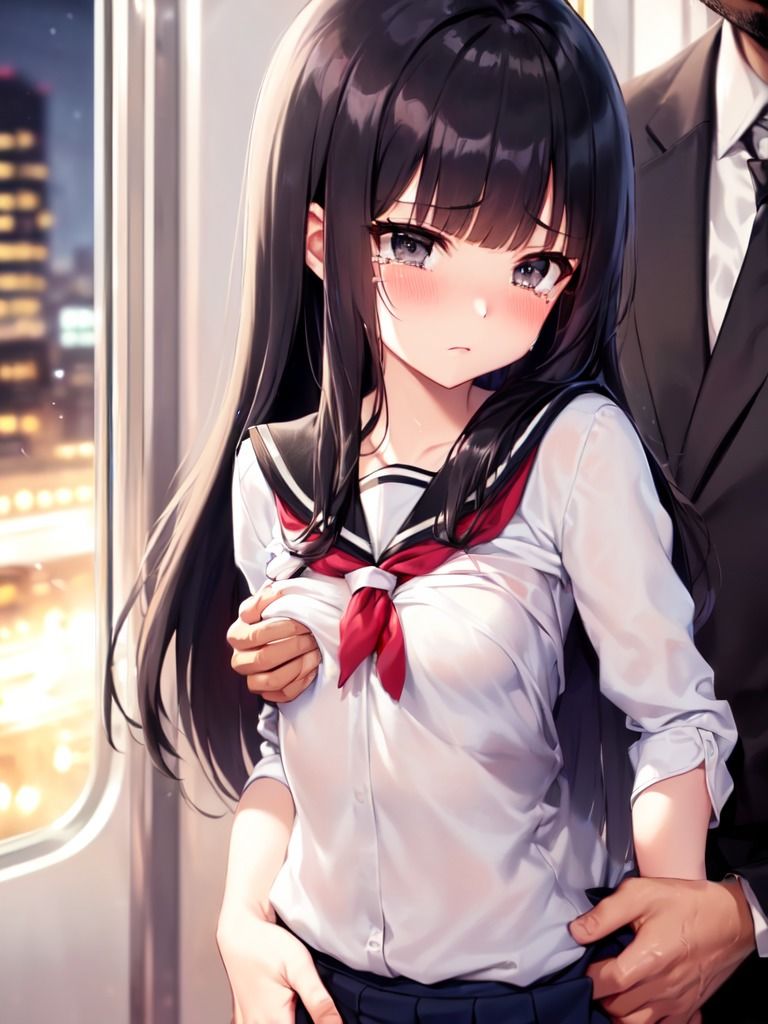 サンプル画像4:痴●に遭う少女(ぽりっしゅ本舗) [d_283406]