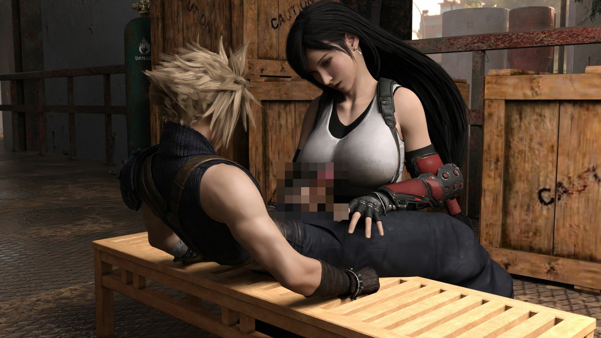 サンプル画像1:どこかで見たようなRPGの格闘女性コスプレ手コキ(Ozone_Layer) [d_283429]