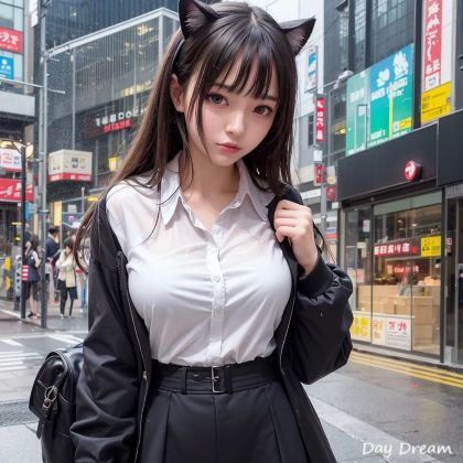 サンプル画像4:猫耳OL(Day Dream) [d_283433]