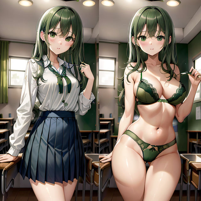 サンプル画像3:JK 着衣と脱衣(エロ天使商会) [d_283516]