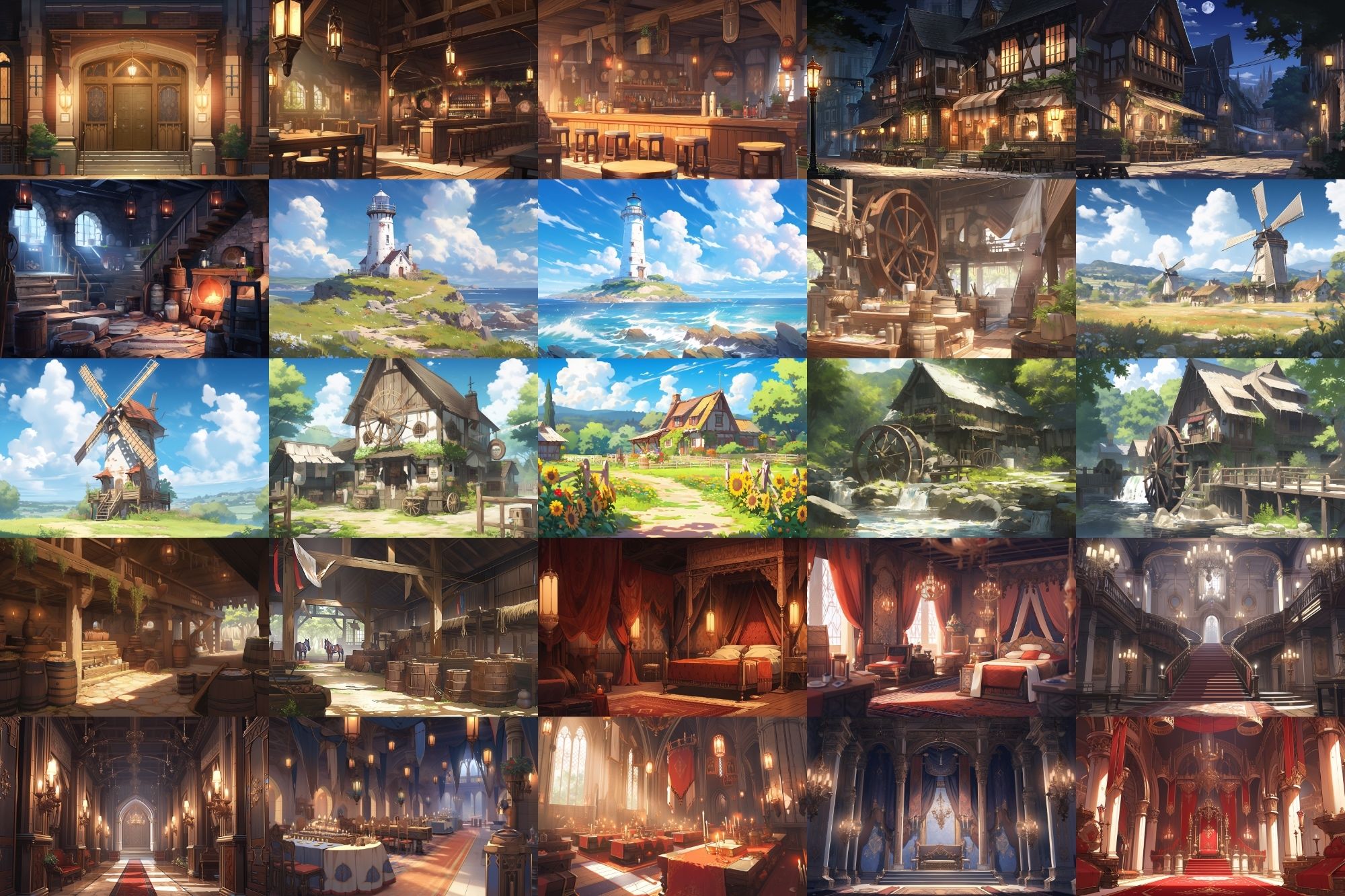 サンプル画像3:【繊細で芸術的な中世欧州風背景】著作権フリーの高解像度画像（100枚）(Game Material Store) [d_283527]