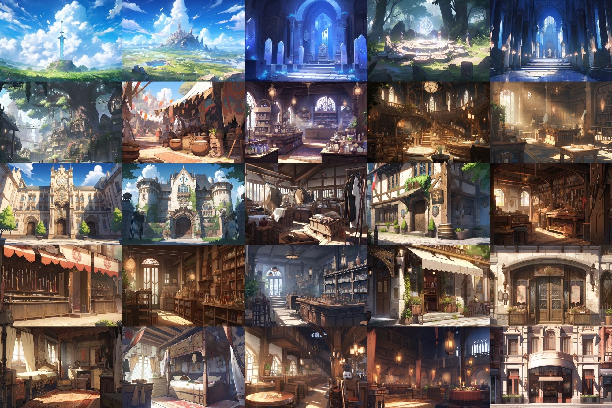 サンプル画像4:【繊細で芸術的な中世欧州風背景】著作権フリーの高解像度画像（100枚）(Game Material Store) [d_283527]