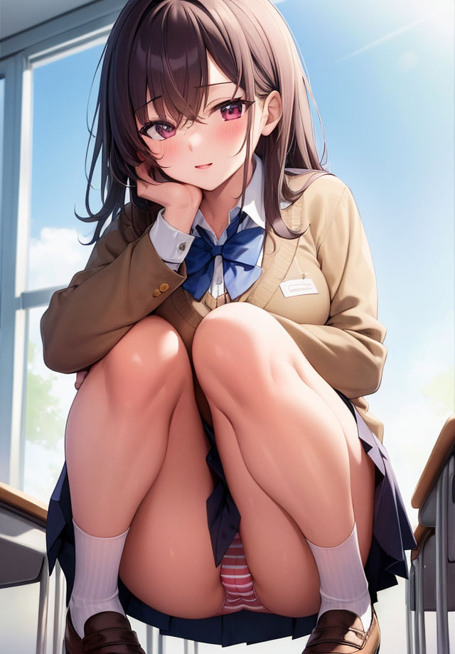 サンプル画像1:PANTY COLLECTION III JKしゃがみパンチラ(エロ天使商会) [d_283531]