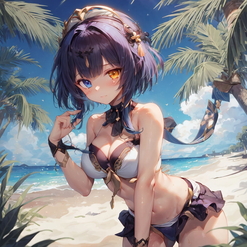 サンプル画像3:【原神】ちょっとえっちなイラスト集〜500枚〜【Genshin Impact】(川瀬と遊園地) [d_283563]