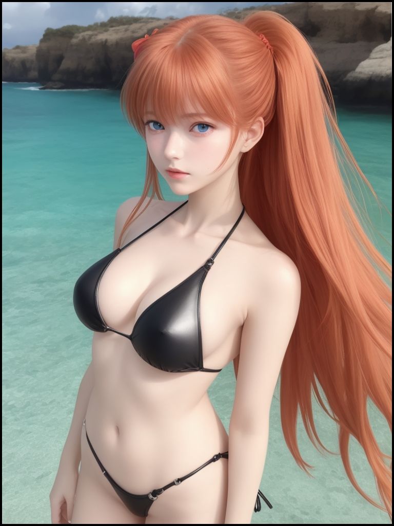 サンプル画像3:ア●カラングレー似の美少女は水着が良く似合う(トトニーだよ) [d_283587]