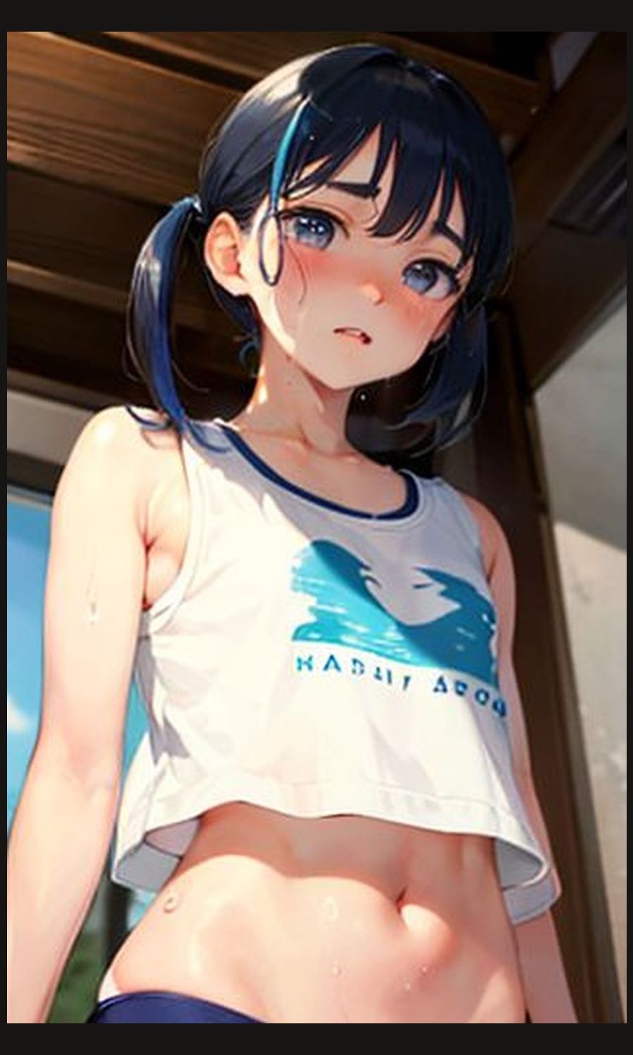 サンプル画像1:AI生成イラスト集「14時の告白『わたしんち、今日だれもいないの』（画像は商用利用可！）」(kojirom画像生成所) [d_283614]