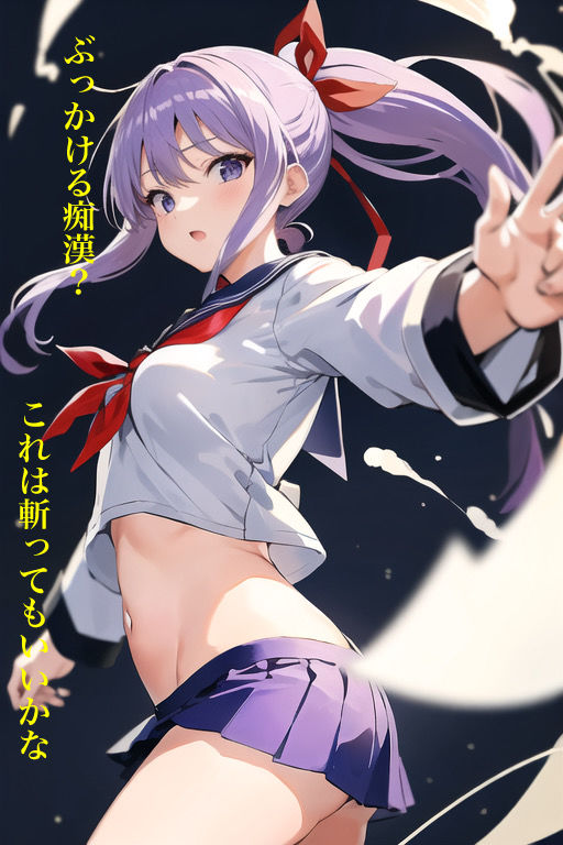 サンプル画像2:虹かけ誌 淫獣学園 美童巫女 セリフ字幕付きイラスト集1(九情承太郎商店) [d_283702]