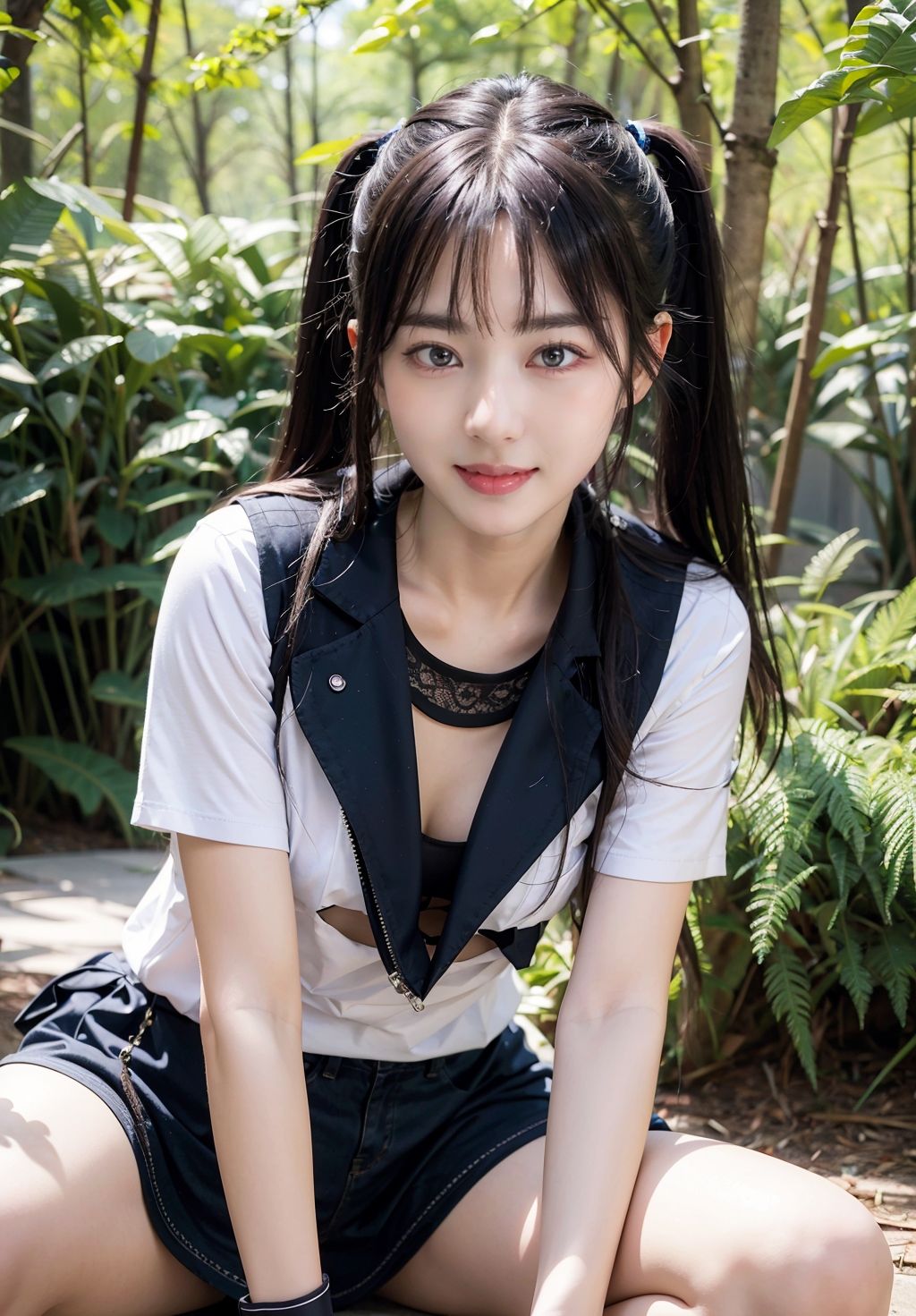 サンプル画像1:美少女JKの青姦しよ(ねむねむ) [d_283765]