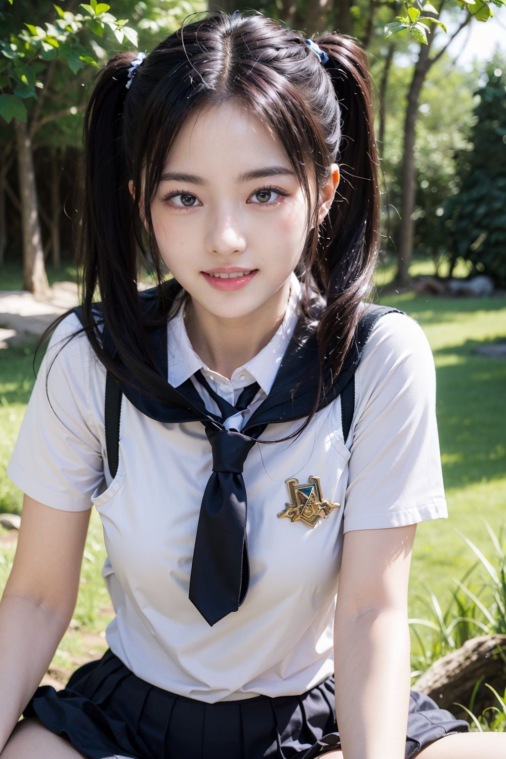 サンプル画像2:美少女JKの青姦しよ(ねむねむ) [d_283765]