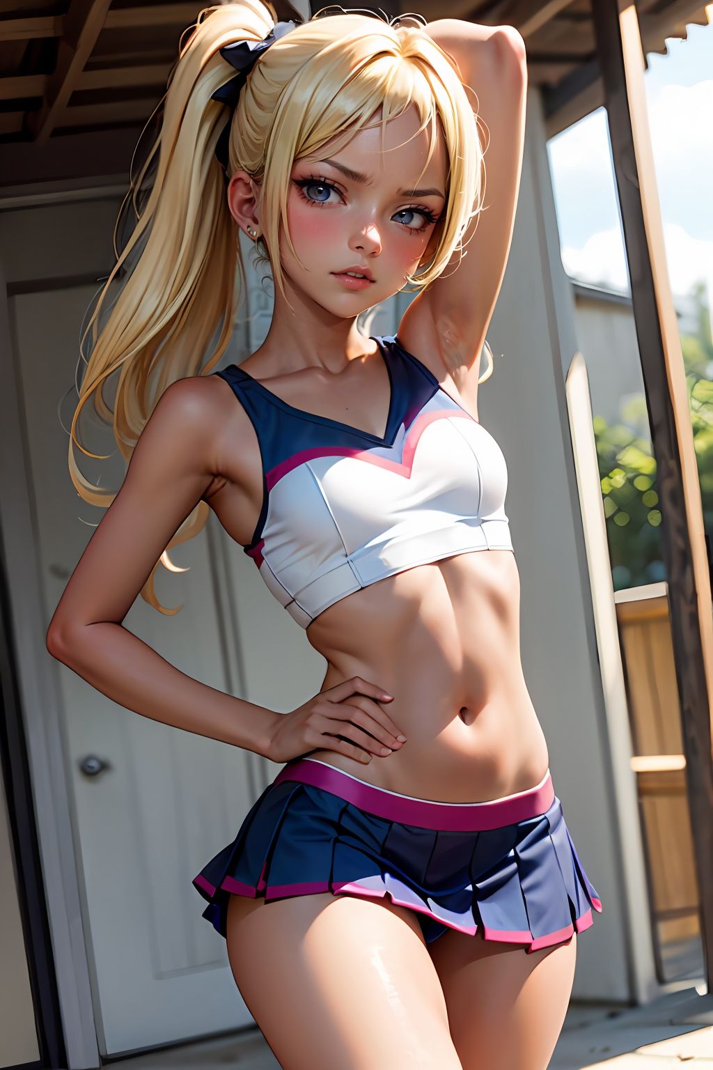 サンプル画像4:今夜ワタシは誰かのオカズ チアリーダー篇 vol.001(OKZ) [d_283806]