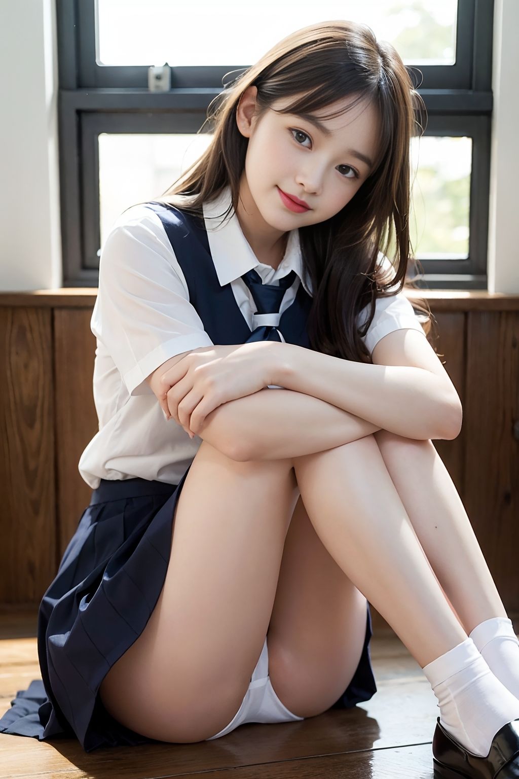 サンプル画像2:もしもカースト上位生意気女子の弱みを握って言いなりに出来たら(女子○生AI画像) [d_283915]