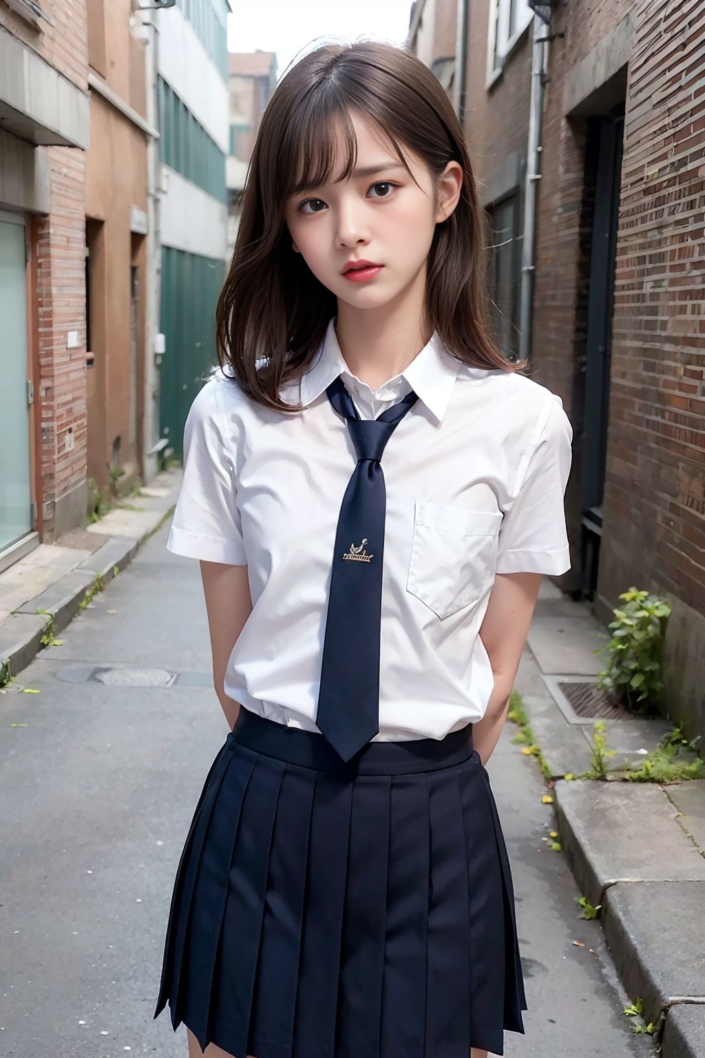 サンプル画像4:もしもカースト上位生意気女子の弱みを握って言いなりに出来たら(女子○生AI画像) [d_283915]