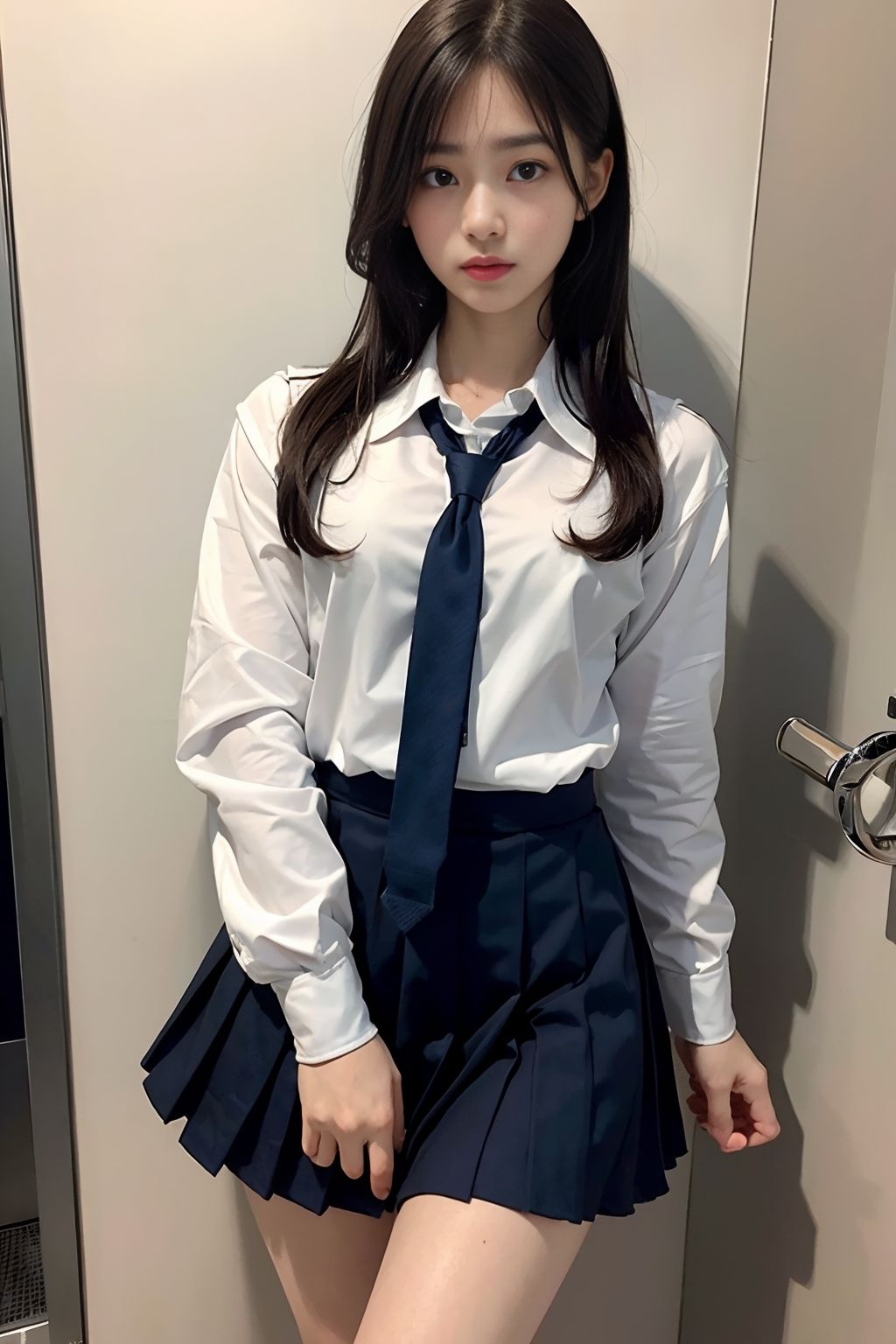 サンプル画像5:もしもカースト上位生意気女子の弱みを握って言いなりに出来たら(女子○生AI画像) [d_283915]