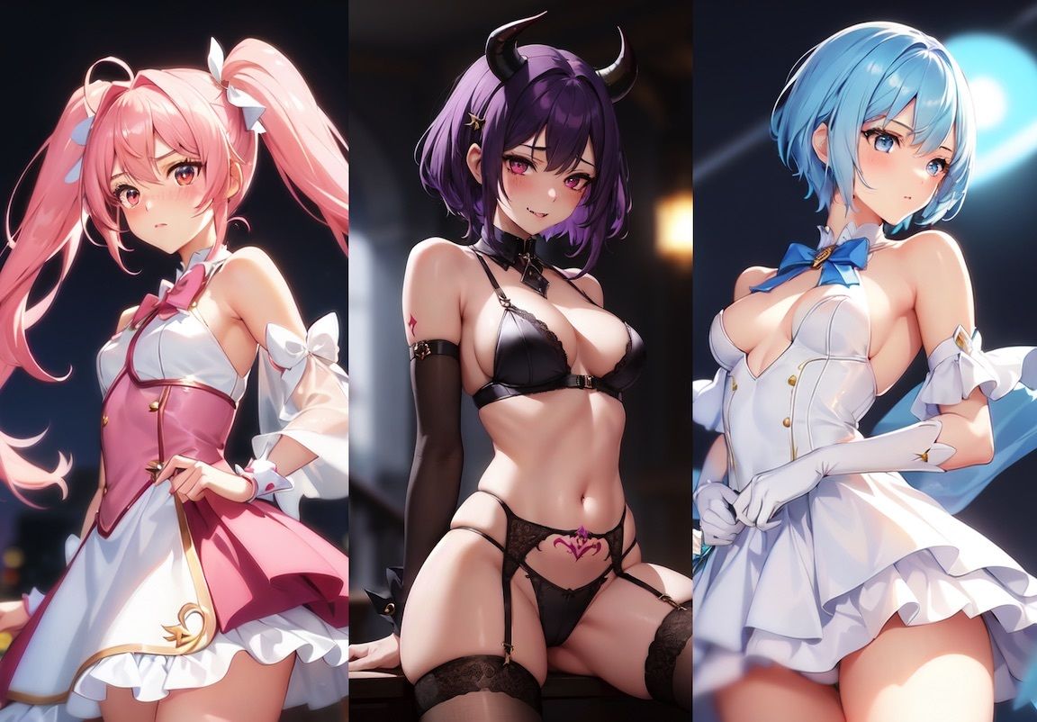 サンプル画像1:魔法少女とサキュバスのコスプレエロイラスト集(チートイ堂) [d_283978]