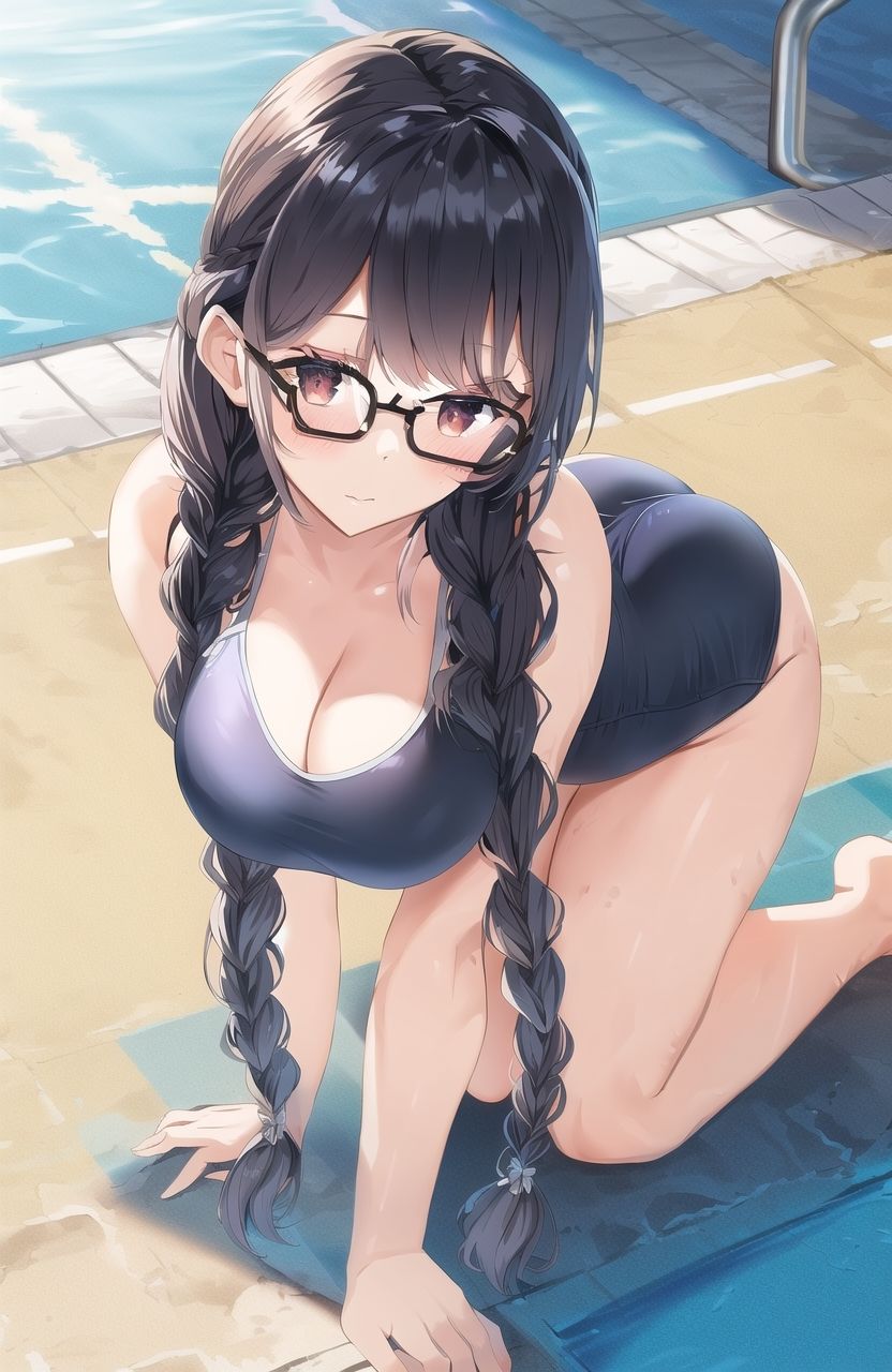 サンプル画像2:眼鏡少女のCG集 Vol.1(ぷっしーきゃっと) [d_284014]