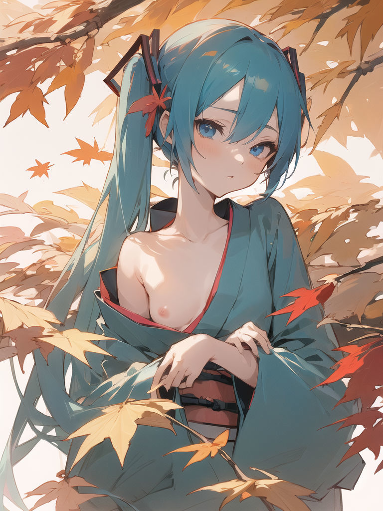 サンプル画像5:初〇ミクに色々な衣装を着てもらうイラスト集2(ぬくぬく) [d_284189]