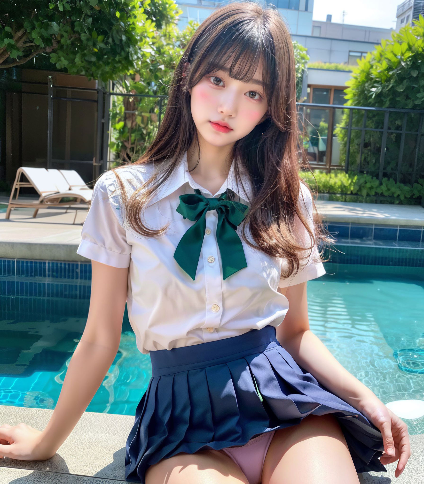 サンプル画像5:女子校生のスカートの中100選(ももじり) [d_284201]