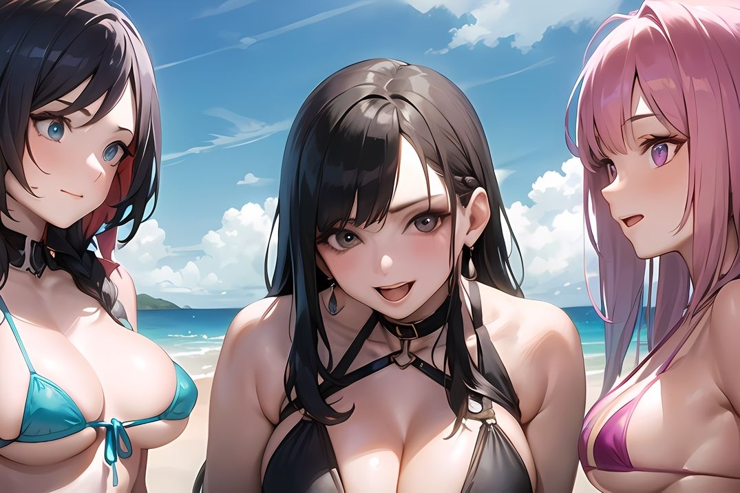 サンプル画像2:VIVID GIRLS 2 マイクロビキニだらけ（全100P）(Yuri – AI Creator) [d_284214]