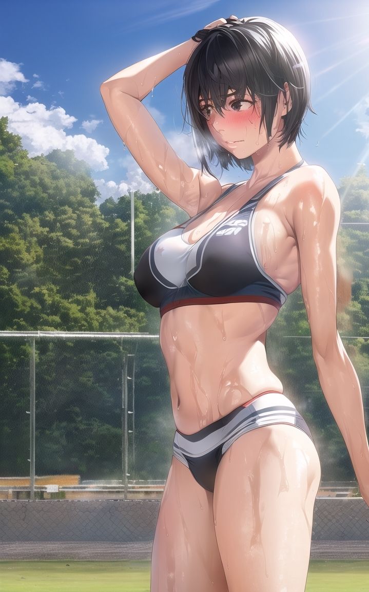 サンプル画像1:陸上少女＆褐色少女達のCG集_Vol.1(ぷっしーきゃっと) [d_284260]