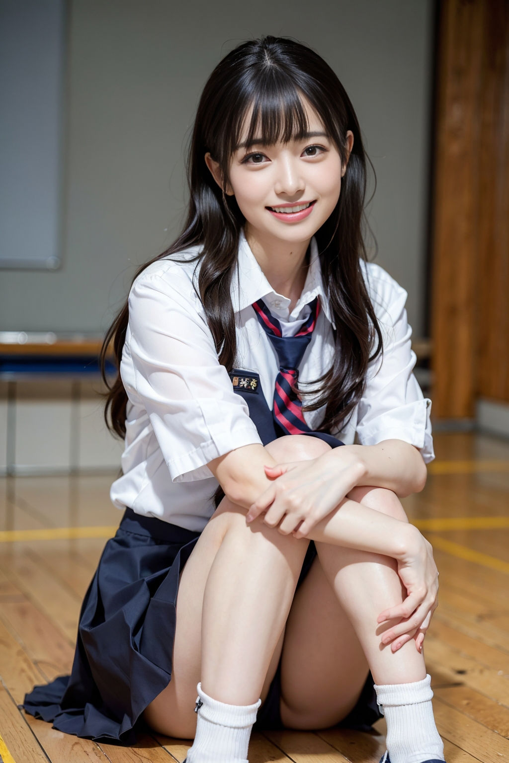 サンプル画像2:制服緊縛〜クラス1可愛い清楚系ビッチを凌●〜(女子○生AI画像) [d_284338]