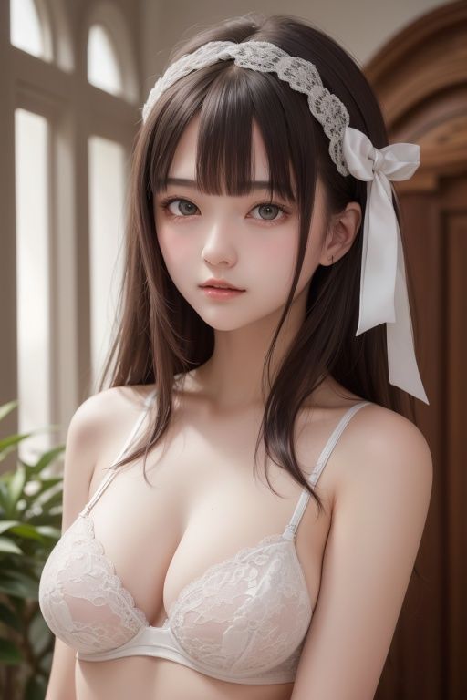 サンプル画像2:お嬢様の下着姿〜レースの谷間〜(クックオナ) [d_284397]