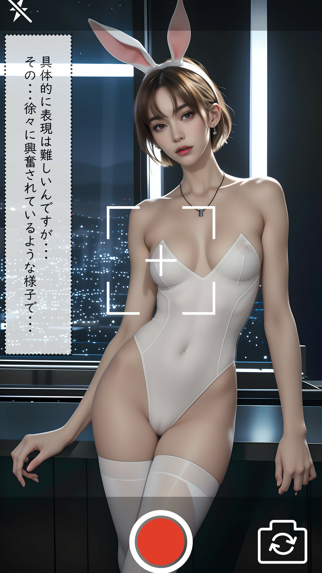 サンプル画像3:香澄（透過アプリに狙われて No.01）(AI＆ART Reina) [d_284399]