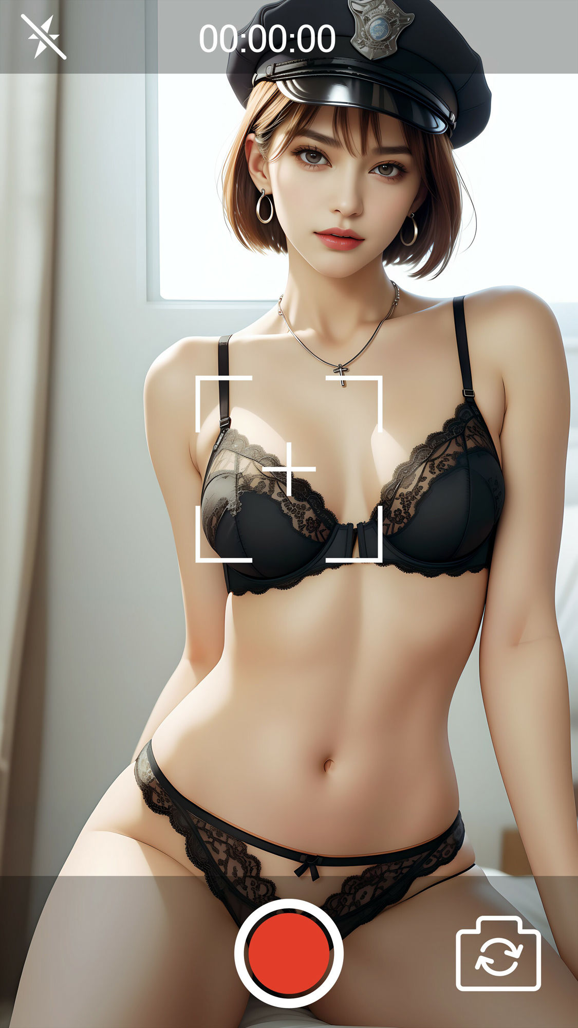 サンプル画像5:香澄（透過アプリに狙われて No.02）(AI＆ART Reina) [d_284411]