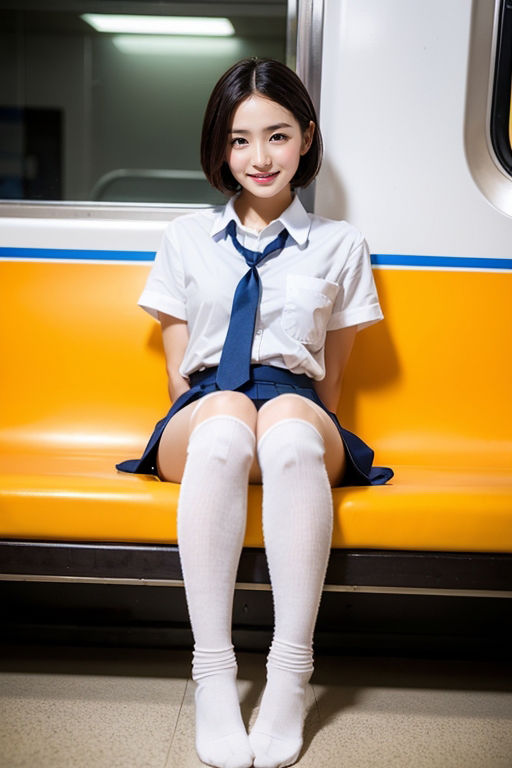 サンプル画像4:電車の向かい席4〜ショートカット〜(★マイナーフェチ★の殿堂) [d_284424]