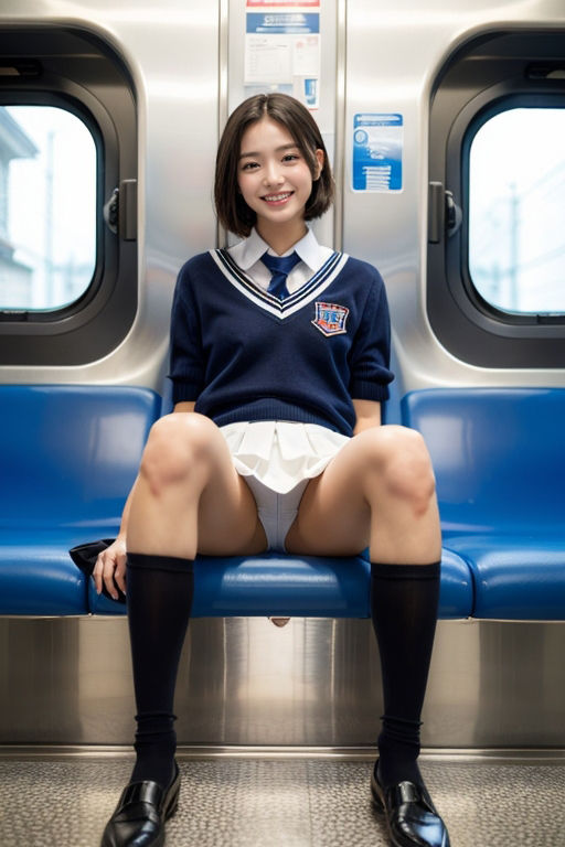 サンプル画像6:電車の向かい席4〜ショートカット〜(★マイナーフェチ★の殿堂) [d_284424]