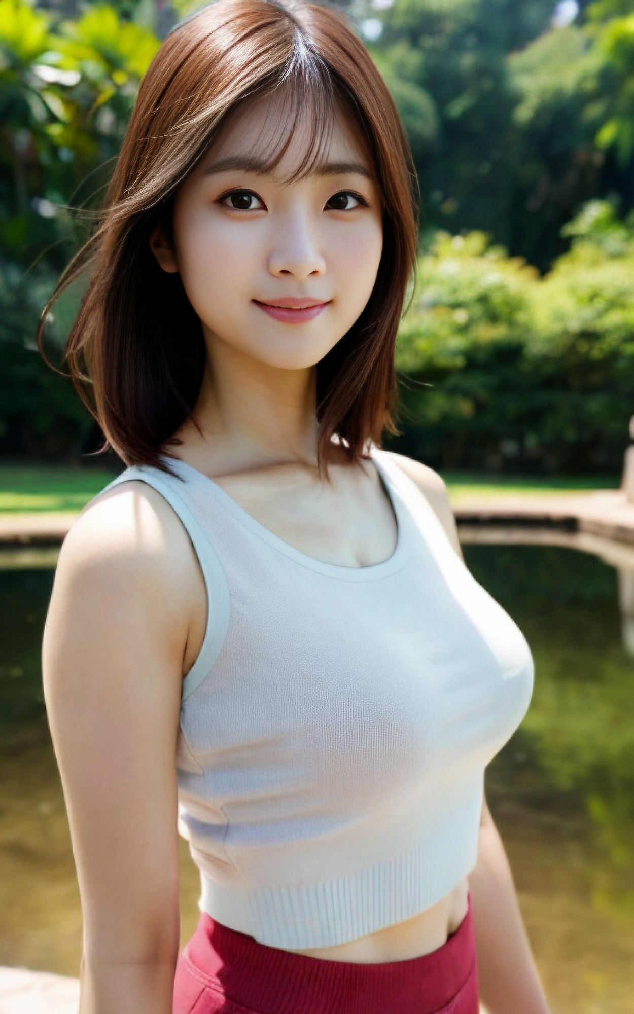 サンプル画像3:写真、撮ってイイですか？公園編(AIグラビア図書館) [d_284634]