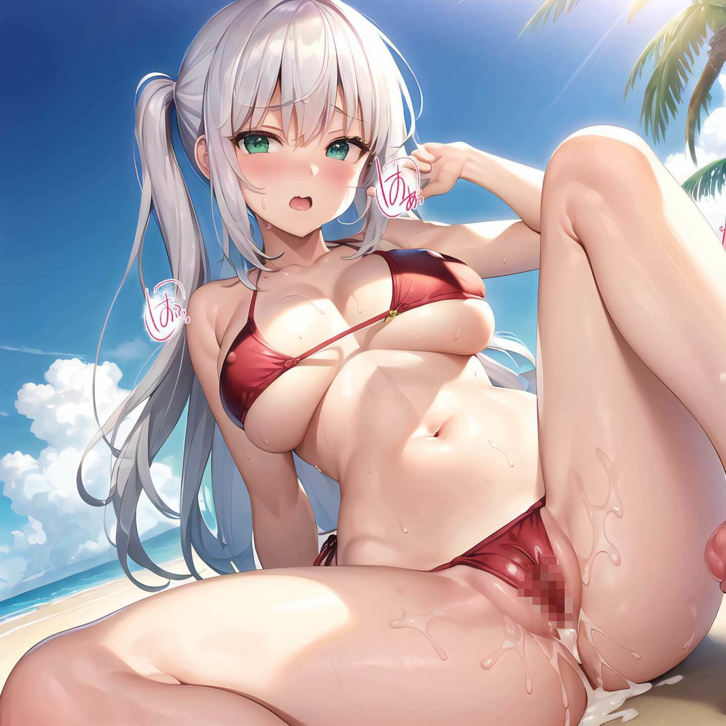 サンプル画像5:ビッチになっちゃう秘密の浜辺第二弾〜女子校生たちに中出し放題〜【豪華328枚収録】(清純白書) [d_284824]