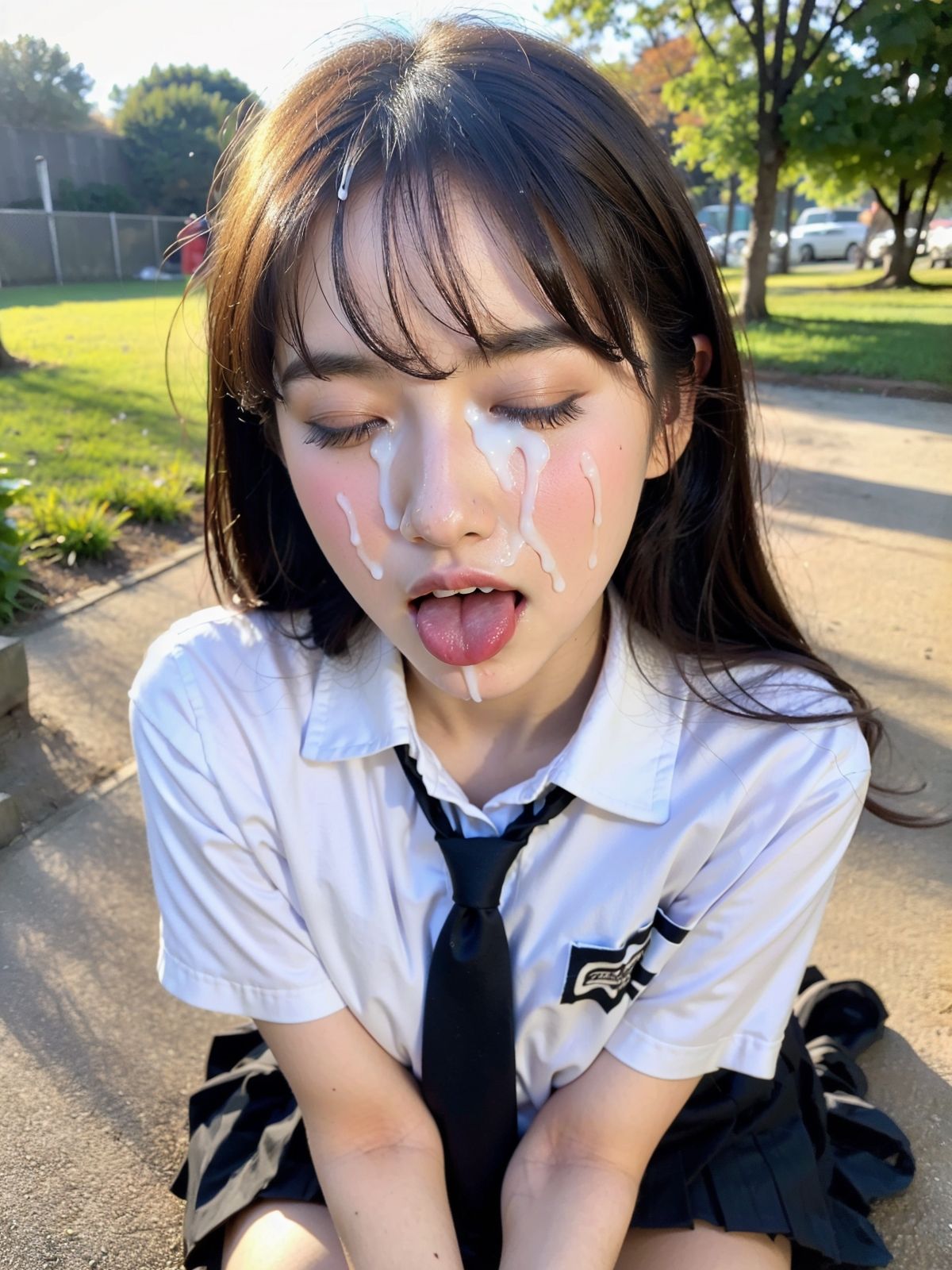 サンプル画像4:女子校生 制服露出(oOwOo) [d_284836]