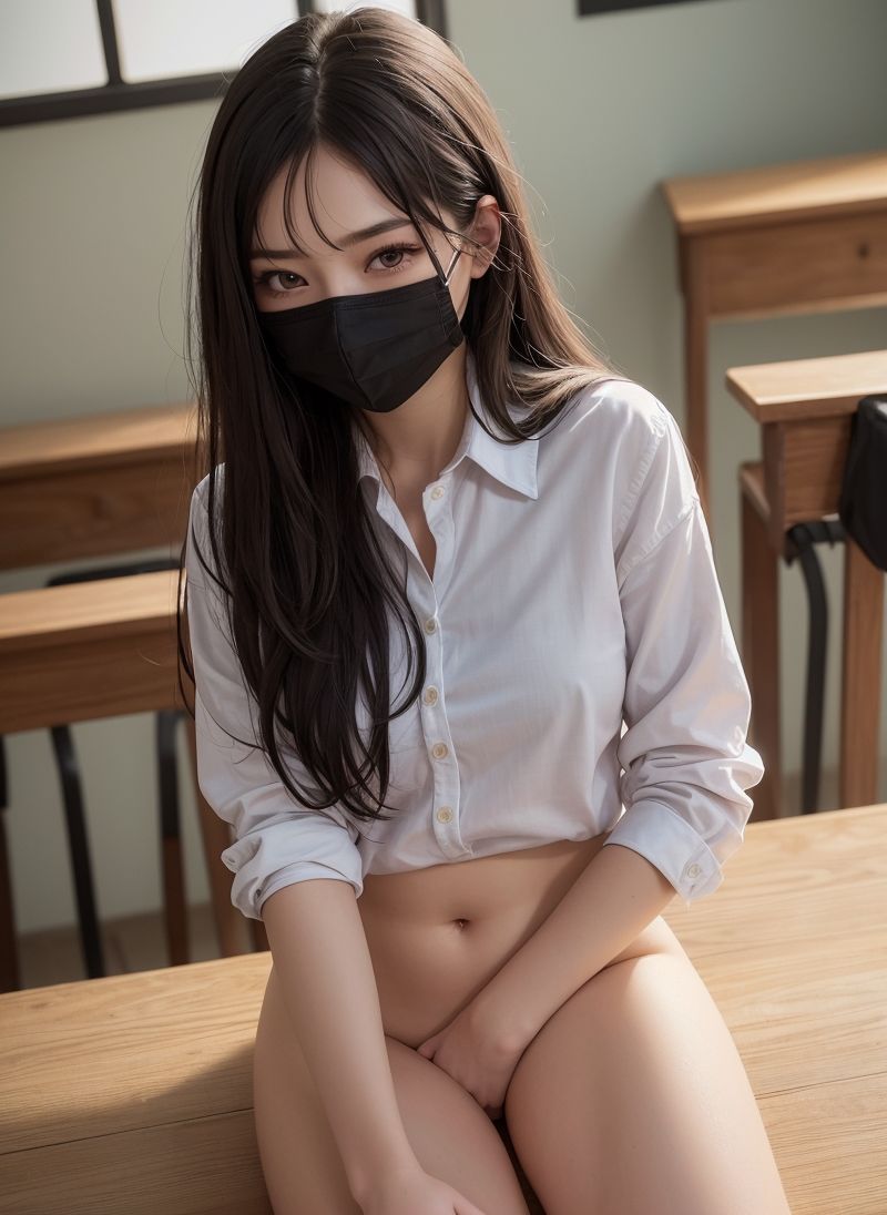 サンプル画像1:マスク女子校生えちえち写真集(兎凛) [d_285013]