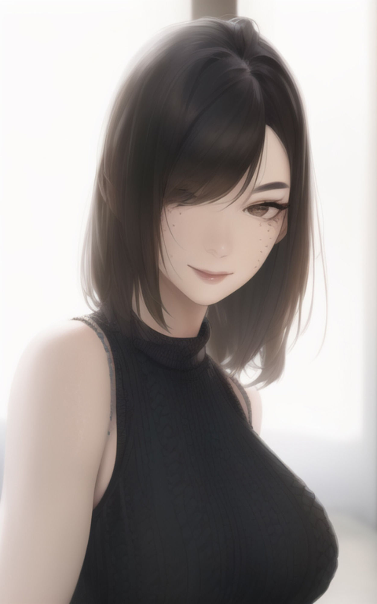 サンプル画像1:AI Fetich Album ＃1 ノースリーブニット×巨乳(やなせ) [d_285014]